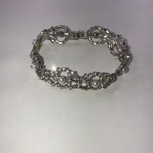 fake diamond silver bracelet